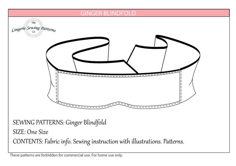 Blindfold Sewing Pattern / PDF Sewing Pattern / Blindfold / | Etsy