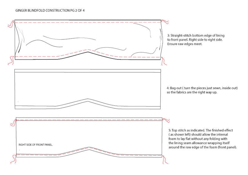 Blindfold Sewing Pattern / PDF Sewing Pattern / Blindfold / Etsy