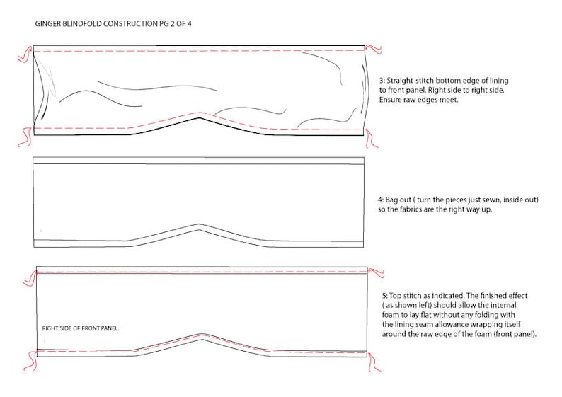 Blindfold Sewing Pattern / PDF Sewing Pattern / Blindfold / | Etsy