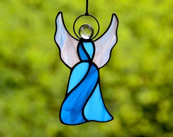 Stained Glass Angel Etsy