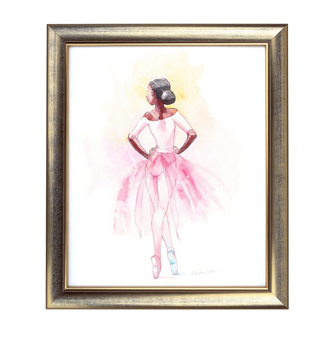 Beautiful Black BALLERINA Art Print Signed Numbered African - Etsy
