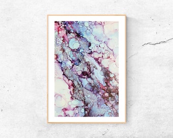 A4 Print |  | Alcohol ink 02 | Tusche | abstrakt