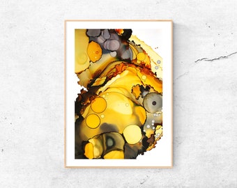 A4 Print |  | Alcohol ink 03 | Tusche | abstrakt