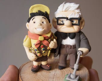 Carl Fredricksen and Russell from "UP", "Adventure is out there!", Pixar movie, character figure