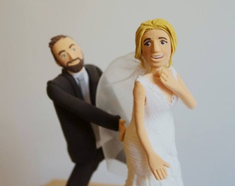 Personalized wedding gift, custom figurine, custom cake topper, customized figure, bobble heads figurine, handmade wedding decoration