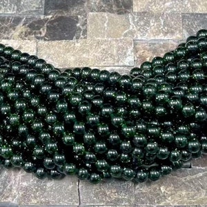 Green Sandstone Round 4mm 6mm 8mm