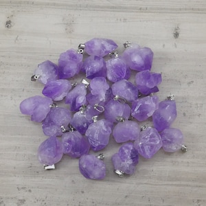 Amethyst Cluster Points Pendant (1pc)