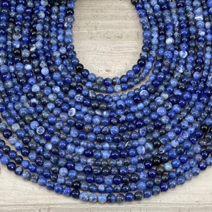 Sodalith Rund 4mm 6mm 8mm 10mm 12mm
