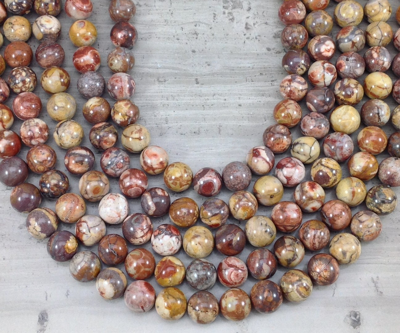 Round Pink Rhyolite Birdseye Rhyolite Round 6mm 8mm 10mm 12mm - Etsy