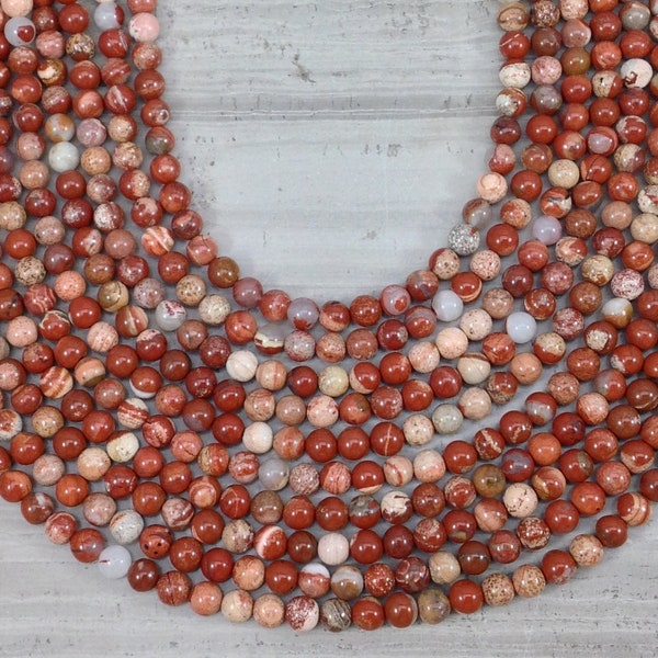 Cappuccino Jasper aka Red Jasper Round 6mm 8mm 10mm 12mm