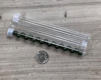 Clear Plastic Round Tubes 5 inch Long/ 11.5mm Wide, For bead & Seed Bead Storage, Inventory tracking for beads, findings, Loose Beads