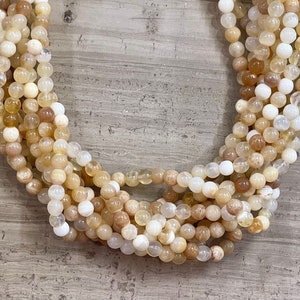 Yellow Opal Round 8mm 12mm