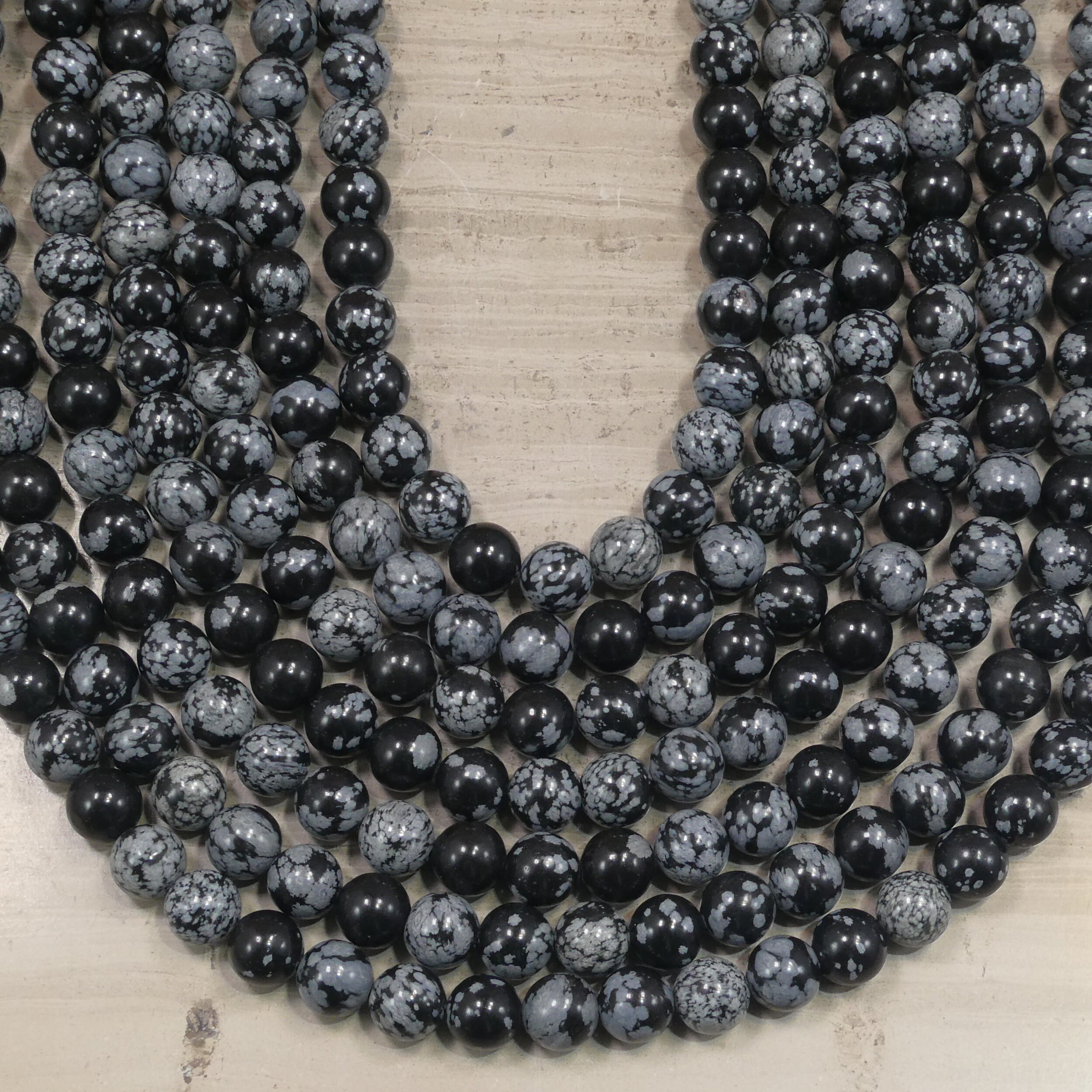 ★厳選一連★お買い得♢黒曜石【スノーフレークオブシディアン6mmラウンド連】❤️ スノーフレークオブシディアンラウンド 6 mm 8 mm - Etsy 日本
