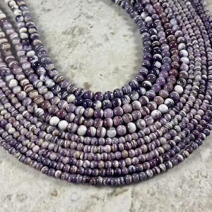 Wampum Quahog Shell A Grade Round 4mm 6mm 8mm