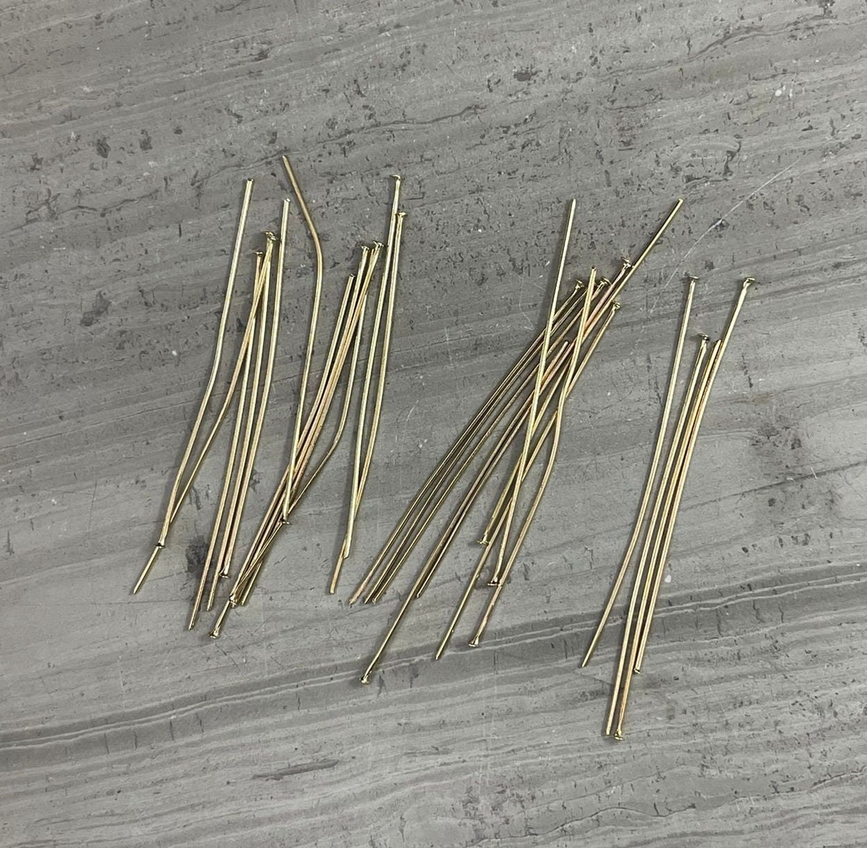 Stainless Steel 304 Gold Head-pins 50mm (25pcs) - Etsy