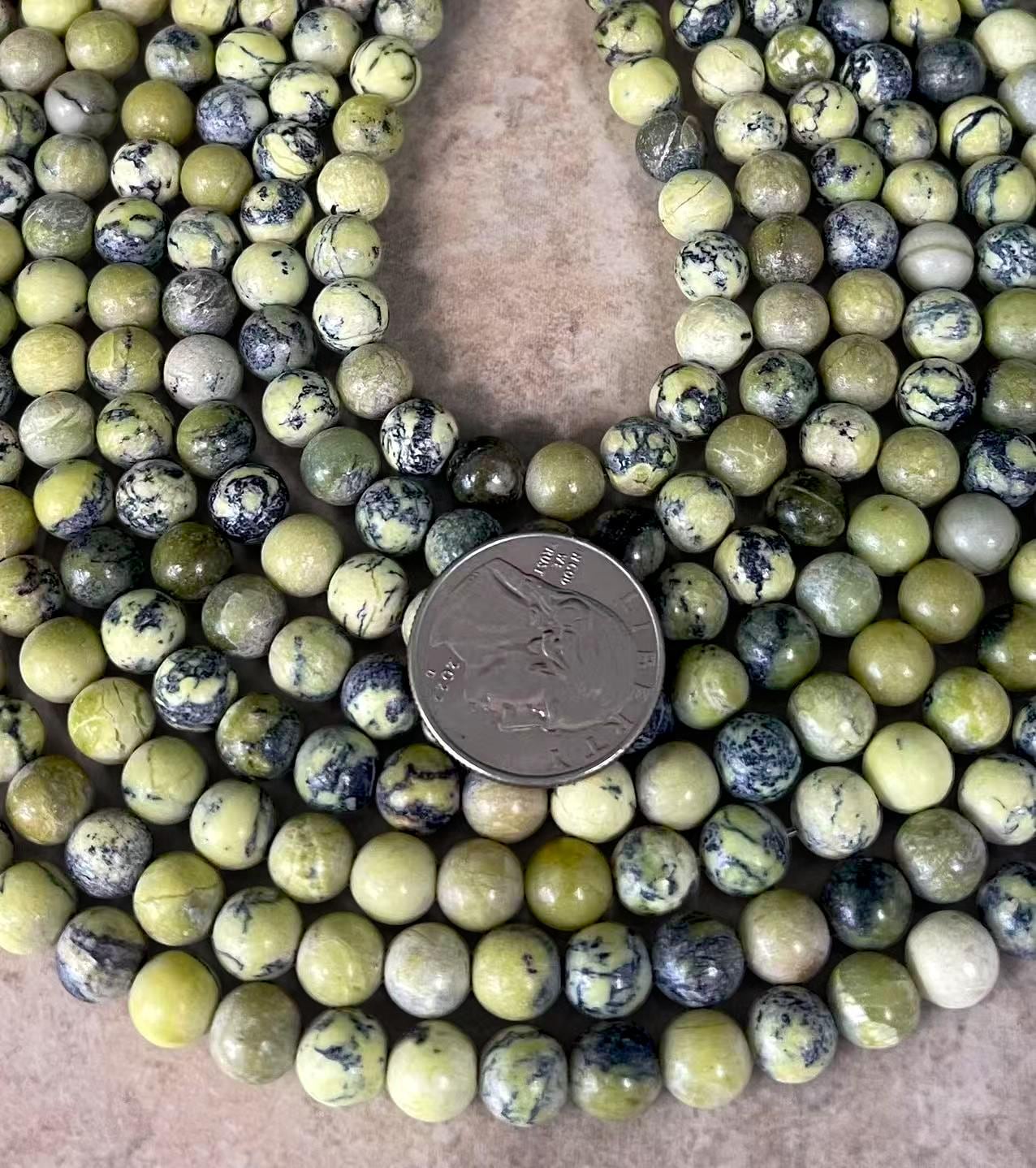 Lizardite Serpentine Aka Orthoantigorite, Round Smooth 8mm - Etsy