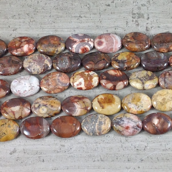 Birdseye Rhyolite Oval 18x24mm 15x20mm