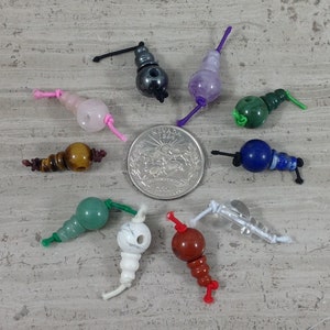 Guru Beads, T drilled Bead, Sumeru Bead or Mala Head Bead 10mm Round, 6x7mm Cone (1pc) Gemstone beads