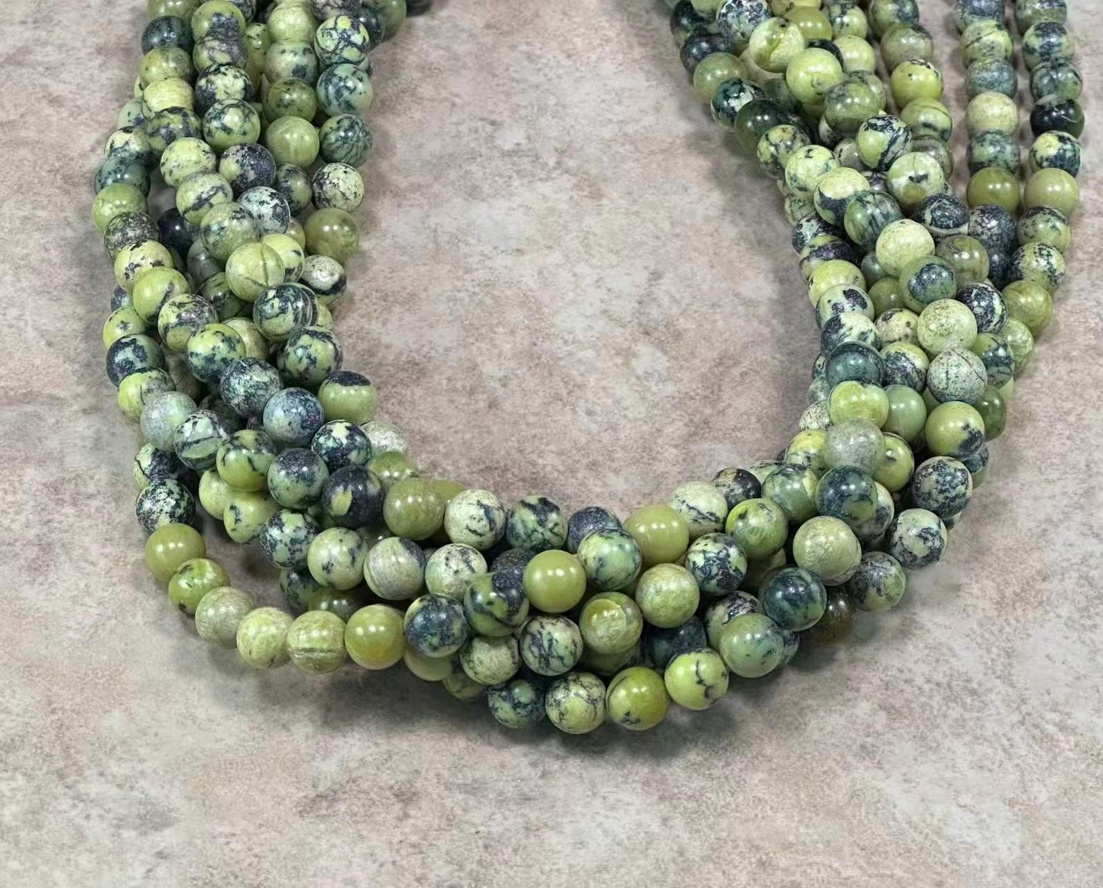Lizardite Serpentine Aka Orthoantigorite, Round Smooth 8mm - Etsy