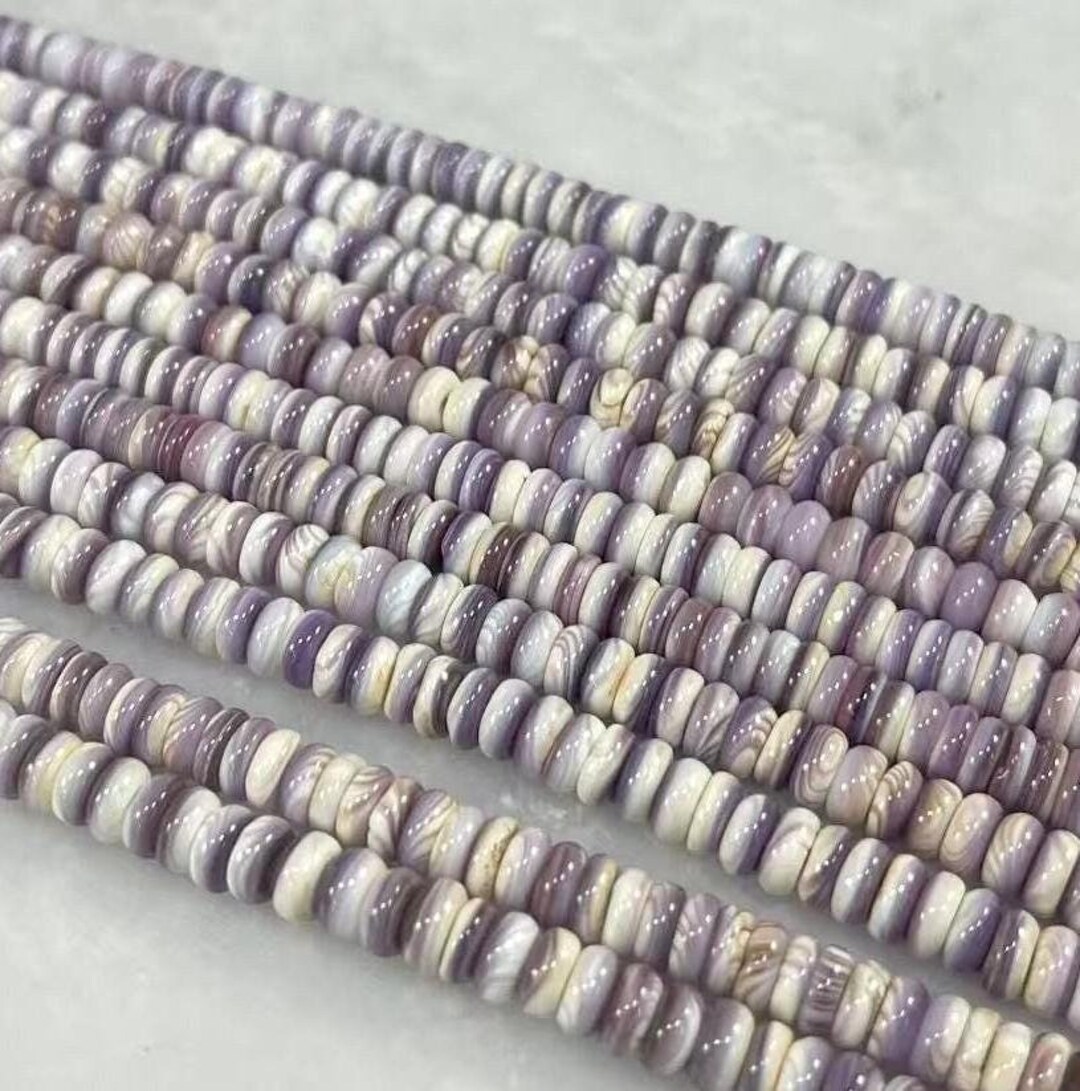 Wampum Quahog Shell Rondelle Aka Roundel 6mm 8mm - Etsy