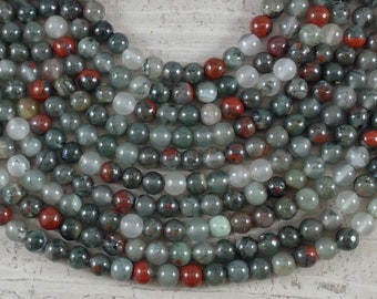 African Bloodstone Round 6mm 8mm