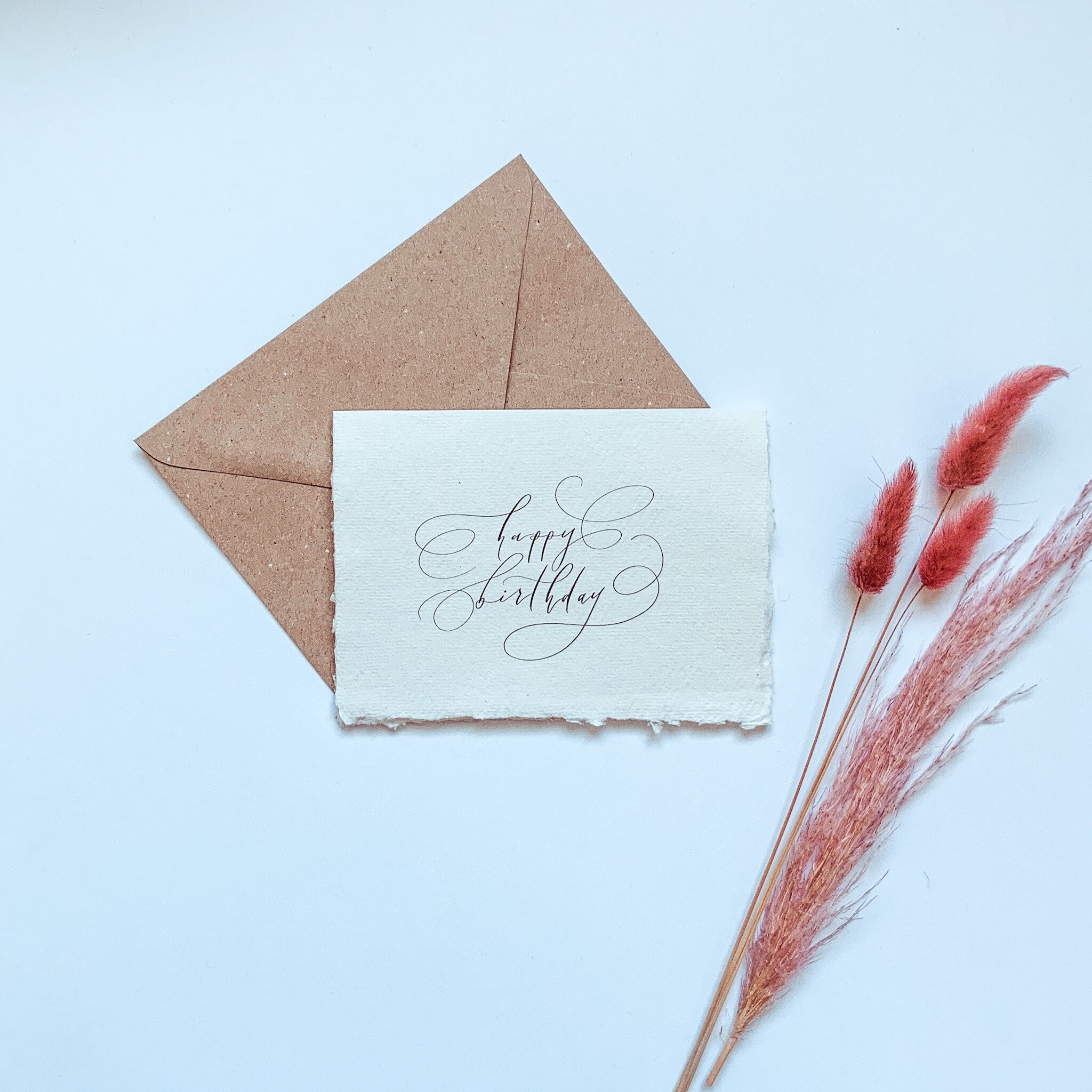 Alles Gute zum Geburtstag Kalligraphie Grußkarte Etsy