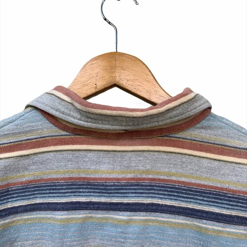 Vintage Sugar Cane Striped Long shops Sleeve Button Shirt