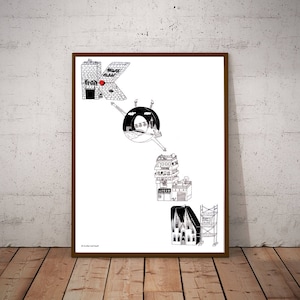 Cologne Poster Typo City at 30x40