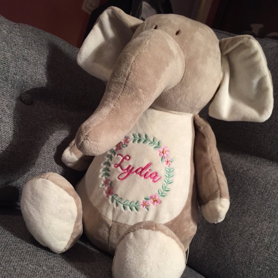 personalised elephant soft toy