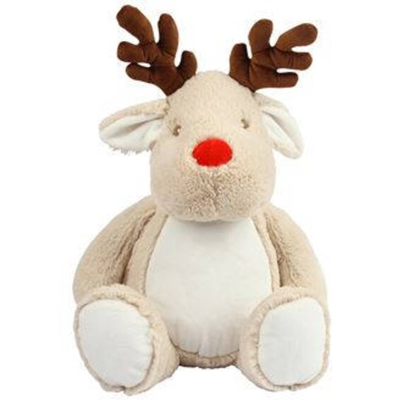 cuddly reindeer soft toy