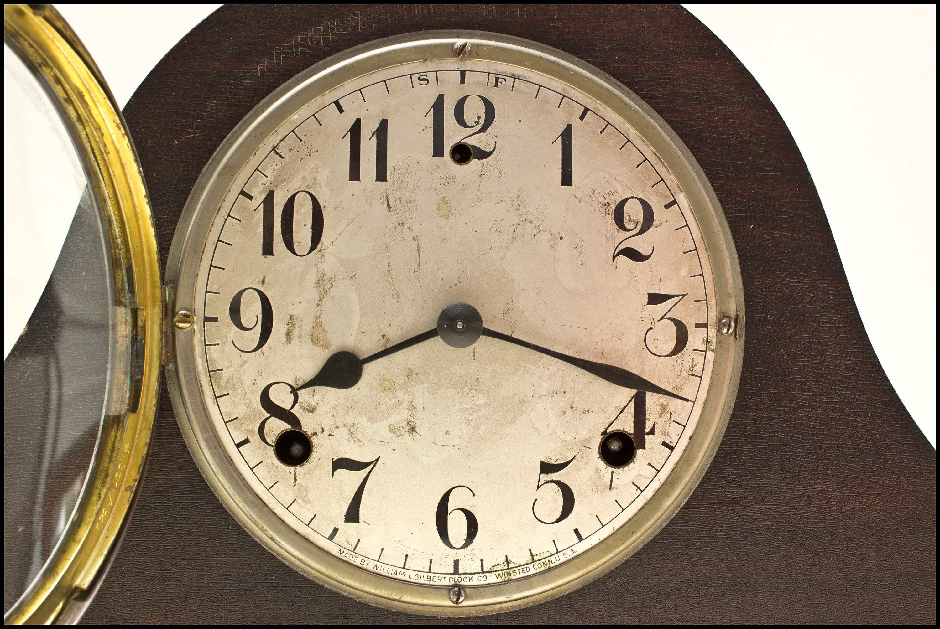 Antique Working Wind Up Chiming Wooden Mantel Clock William Etsy