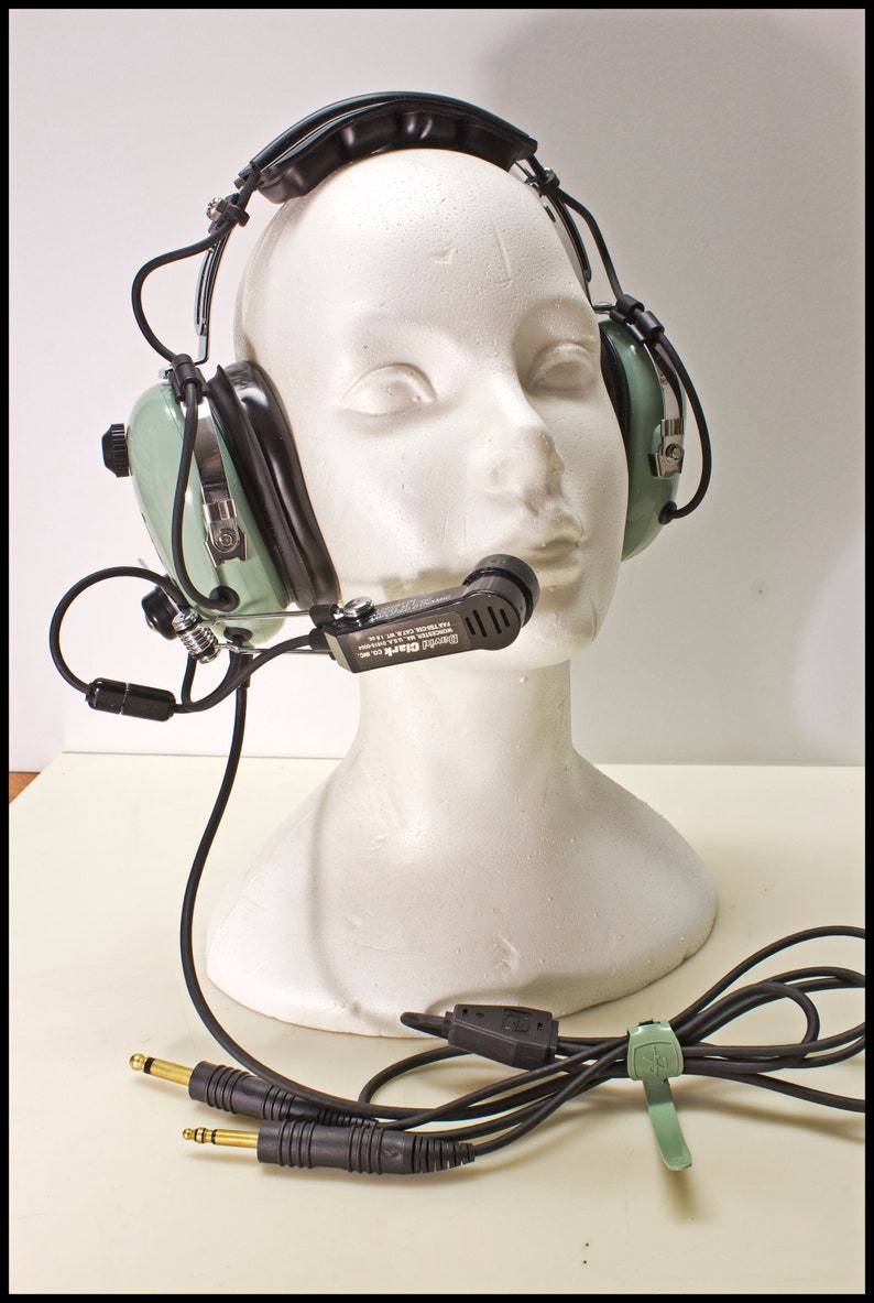 Aviation Headset With Microphone Made by David Clark Model Etsy