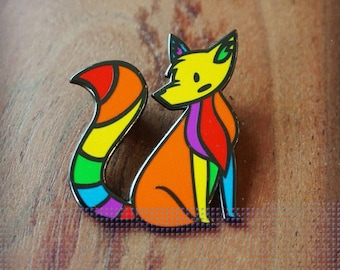 Épinglette en émail Loup Fierté
