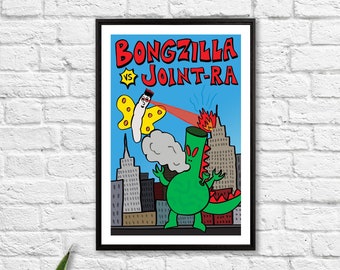 Bongzilla Poster / Stoner Poster / 420 Art Print