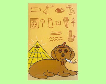 Stoned Ancient Egypt / Pothead Poster / Stoner Art Print