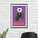 Observe Eyeball Man / Surreal Poster / Weird Art Print