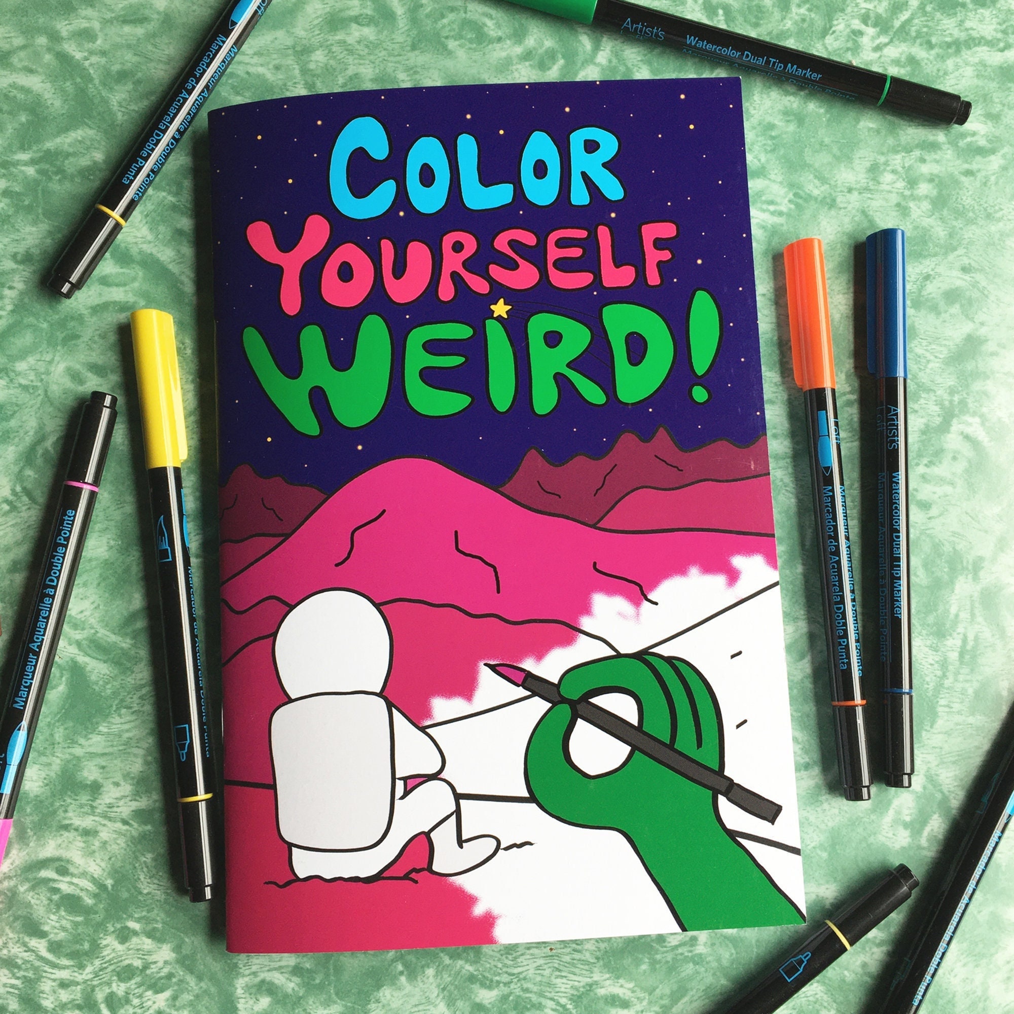 Color Yourself Weird Coloring Book / Surreal Coloring Book / Weird Art