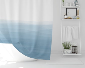 Sea Shower Curtain | Ocean Shower Curtain | Blue Shower Curtain | Nautical Shower Curtain | Coastal Shower Curtain