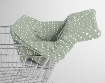 Sage Green Grocery Cart Cover | Light Green Baby Car Seat Cover | Green Nursing Cover | Green Highchair Cover | Baby Gift | Baby Shower Gift