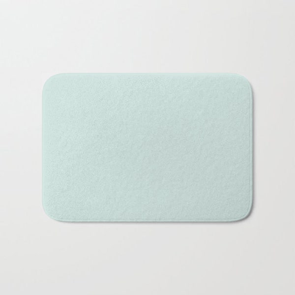 Pastel Blue Bath Mat | Bath Mat Blue | Bath Mat Light Blue | Non-slip Bath Mat Blue