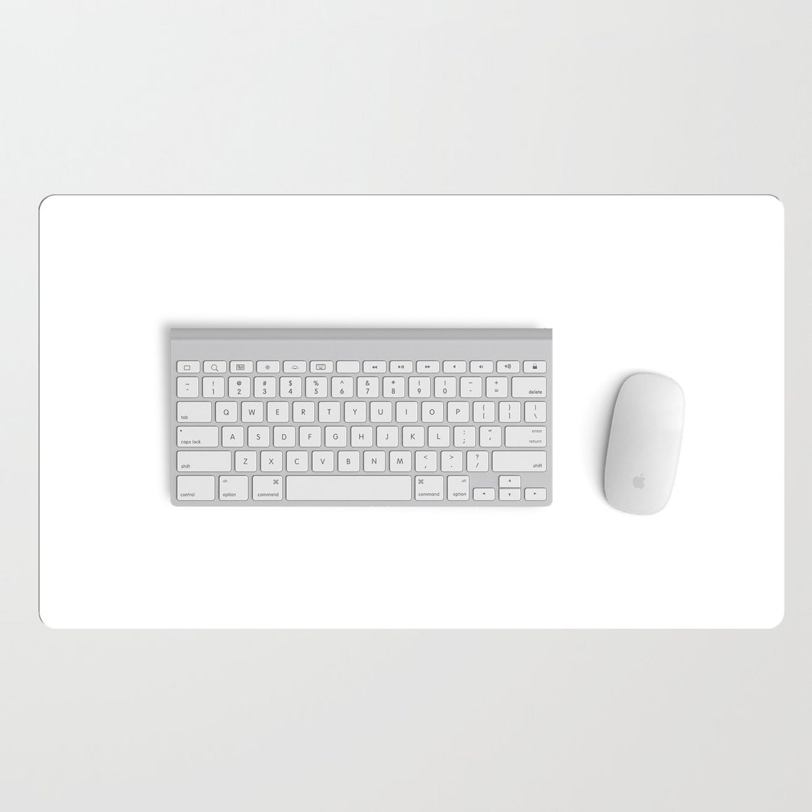 White Desk Mat Solid Color White Mousepad White Office Etsy