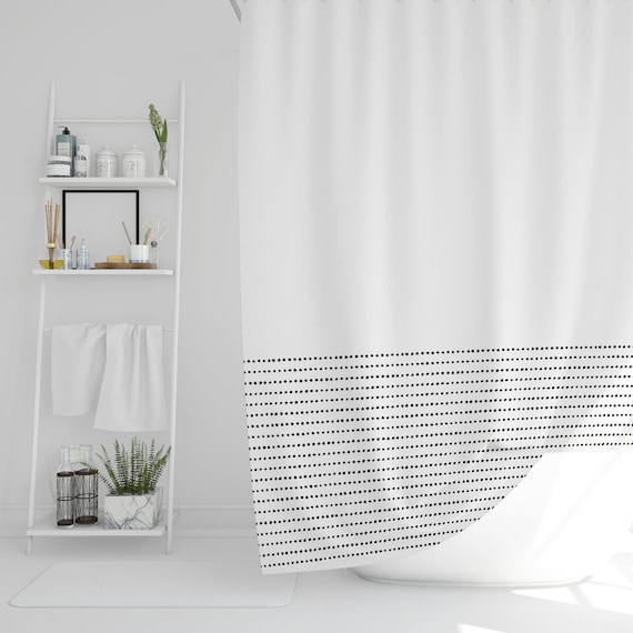 Minimalist on sale shower curtain