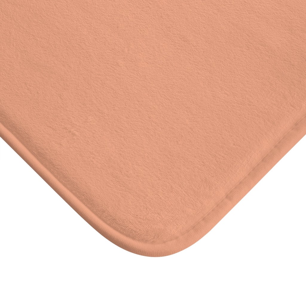 Peach Bath Mat Pink Bath Mat Solid Pink Shower Mat Etsy