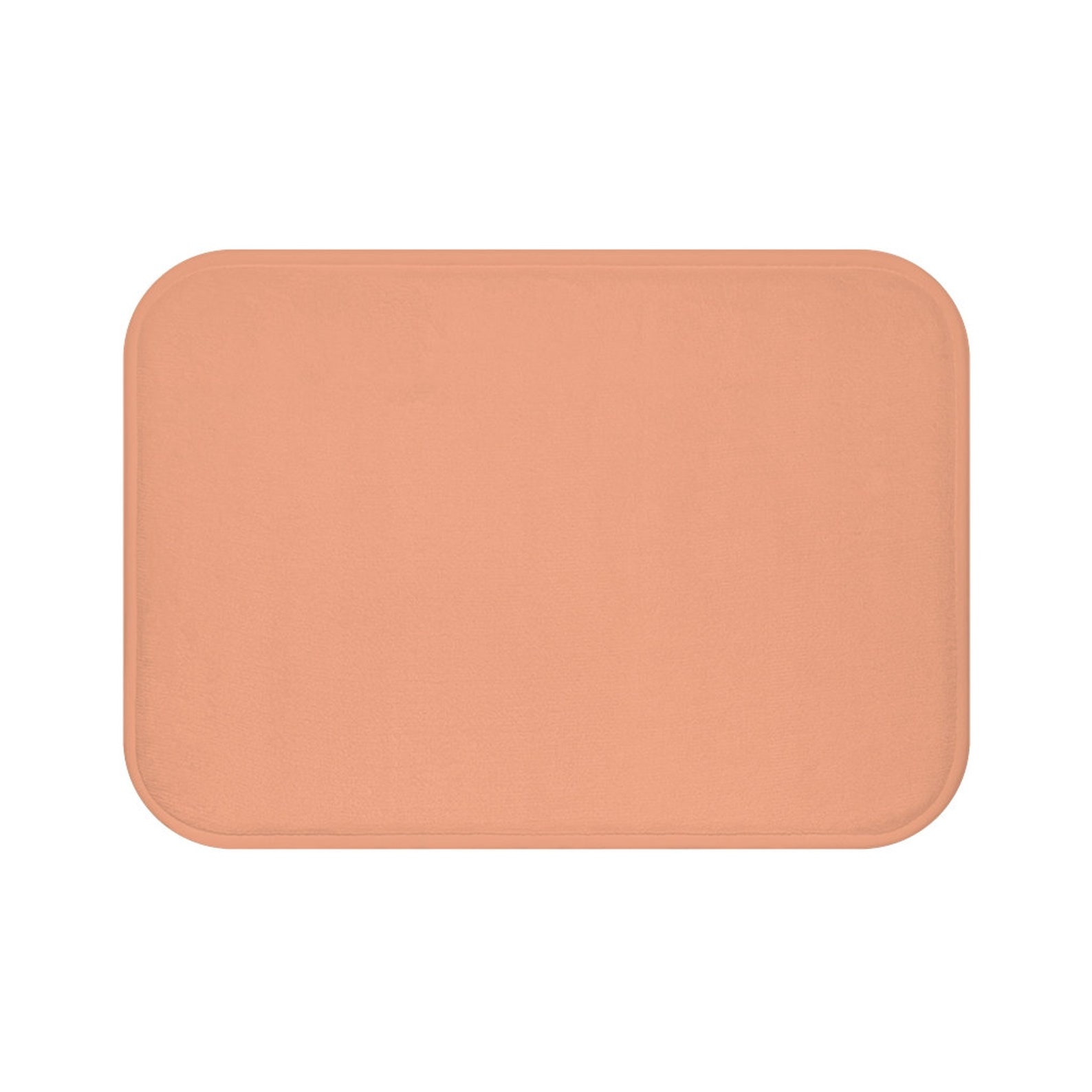 Peach Bath Mat Pink Bath Mat Solid Pink Shower Mat Etsy