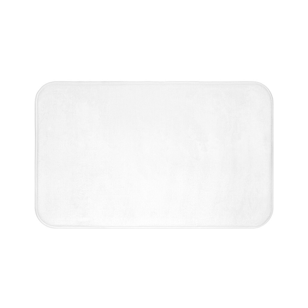 White Bath Mat Minimalist White Solid Color - Etsy