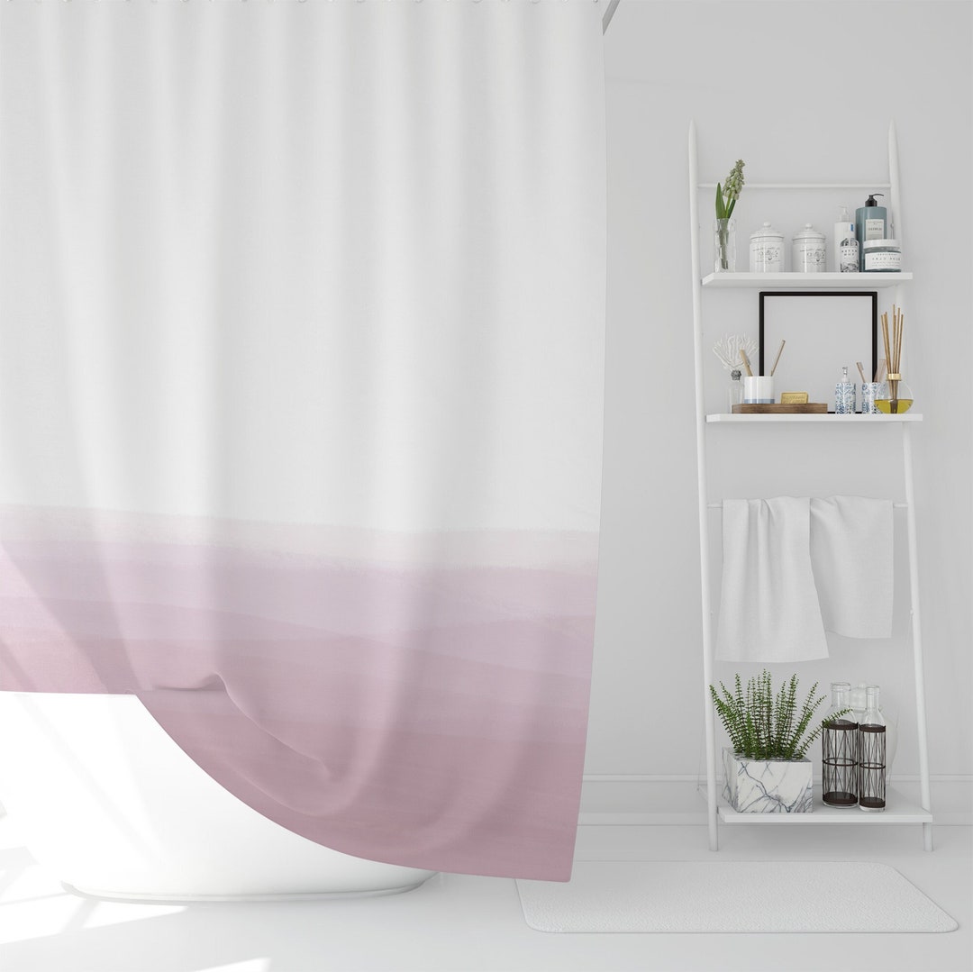 Antique Pink Shower Curtain Shower Curtain Light Pink Etsy
