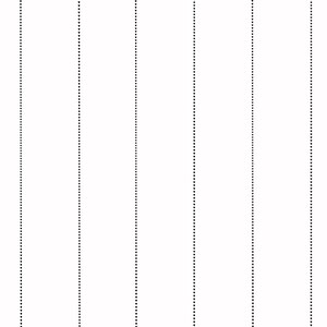 May include: A white background with seven vertical lines of black dots.