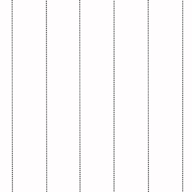 May include: A white background with seven vertical lines of black dots.
