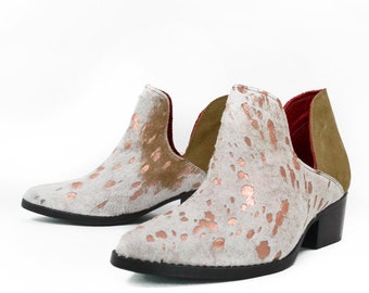 rose gold cowgirl boots