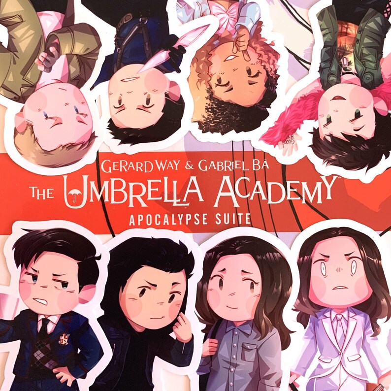 Umbrella Academy glossy Chibi Sticker Pack Etsy